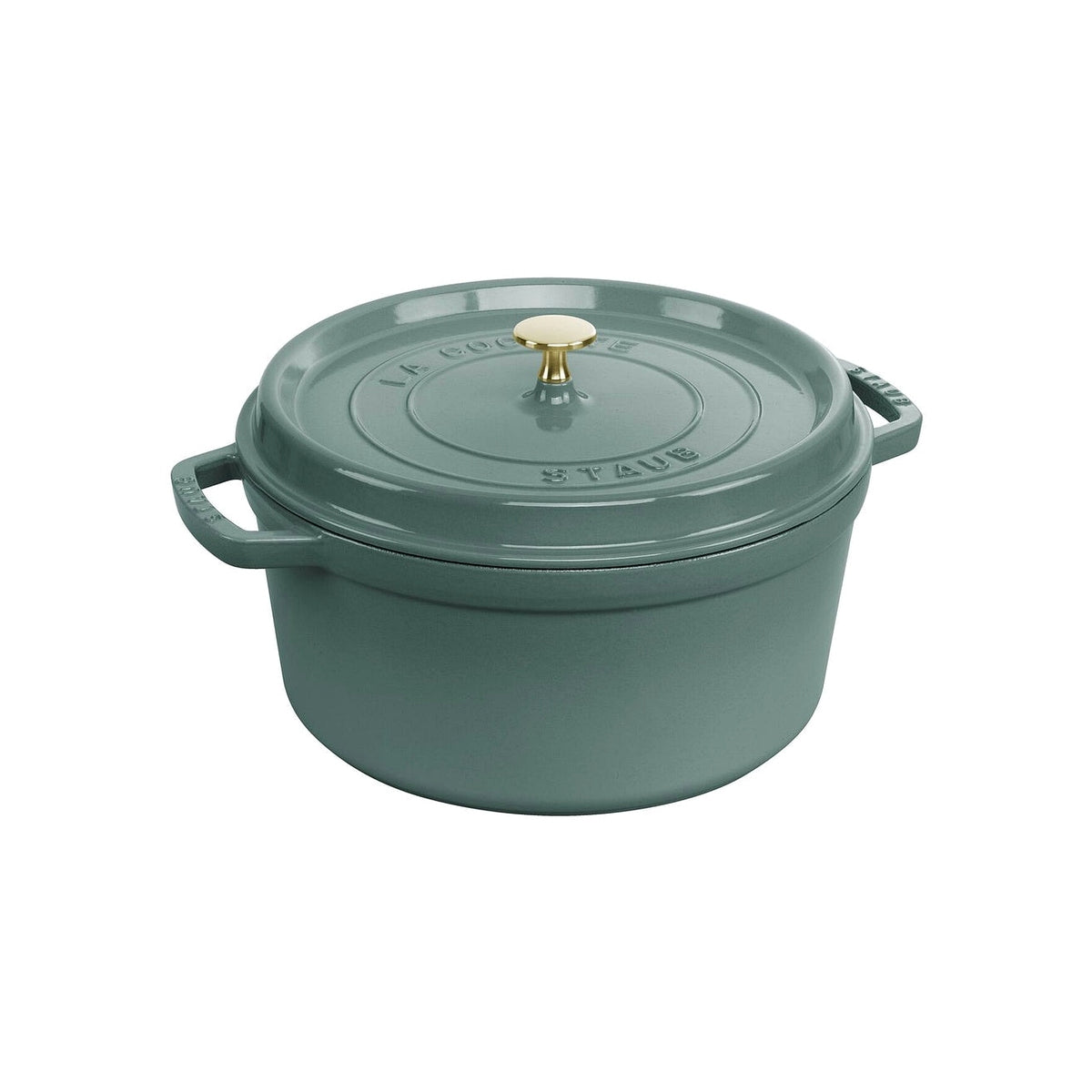 Staub Cocotte hrnec kulatý 28 cm/6,7 l eukalyptová, 11028121