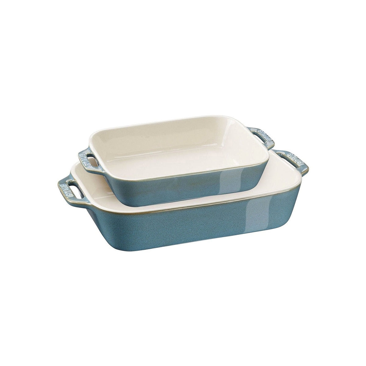 Staub zapékací keramické mísy, 2 ks, antická modrá, 40511-924
