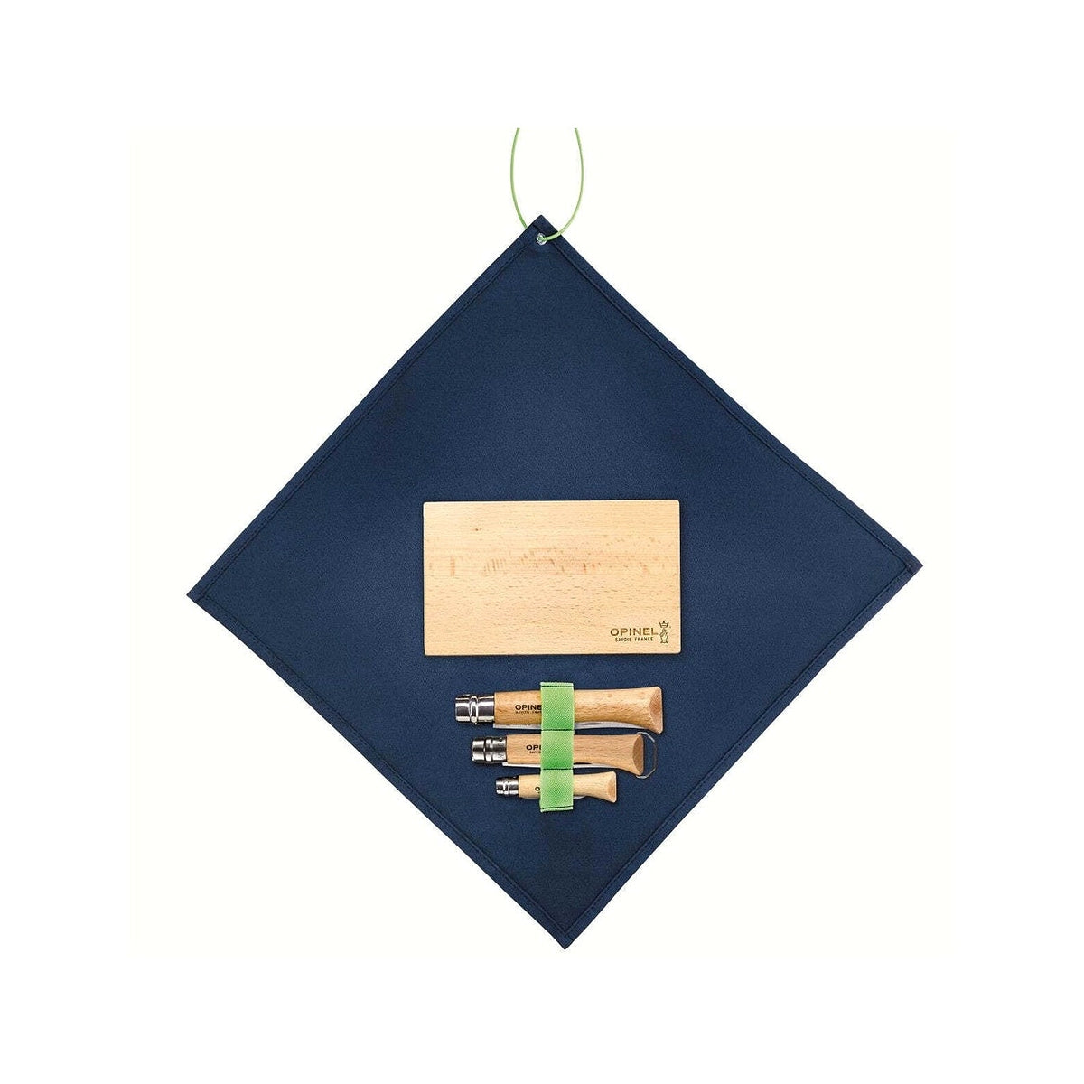 Opinel Nomad travel knife set with integrated corkscrew and bottle opener, 5 pcs, 002614