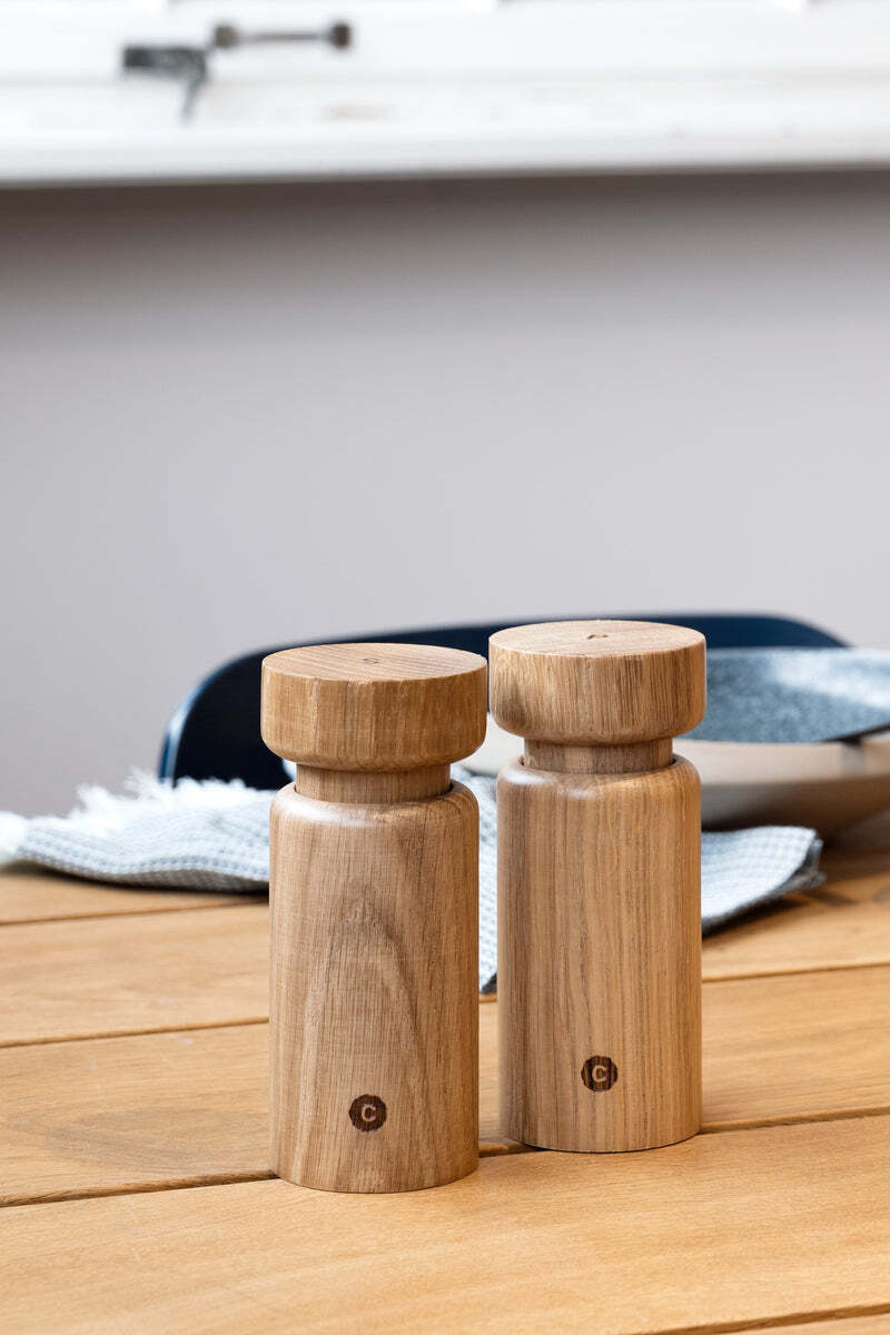 CrushGrind Helsinki sada drevených mlynčekov na korenie a soľ 13 cm, 070370-2002-2PC