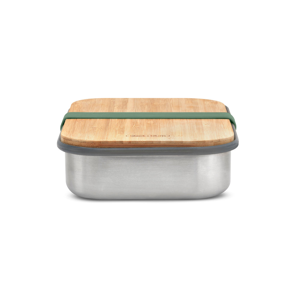 Black+Blum svačinový box s bambusovým víkem 0,9 l, olive, BAM-SB010