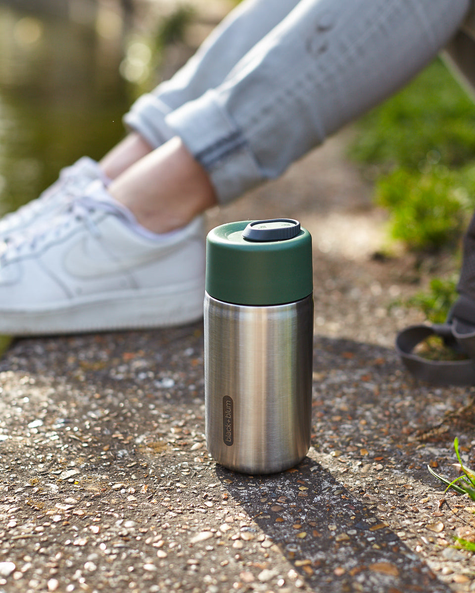 Black+Blum stainless steel travel thermo mug 340 ml, olive, TC-SS010