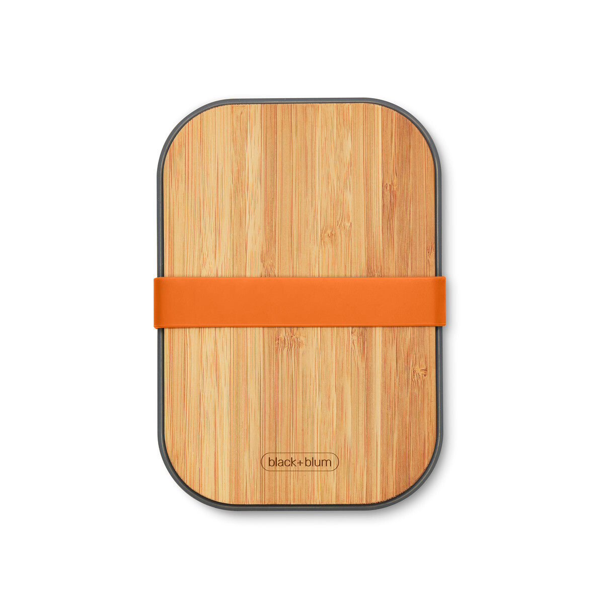 Black+Blum svačinový box s bambusovým víkem 1,25 l, orange, BAM-SB-L003