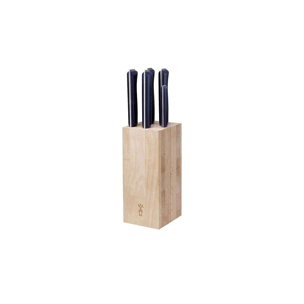 Opinel Intempora beech block with knives 6 pcs, 002404