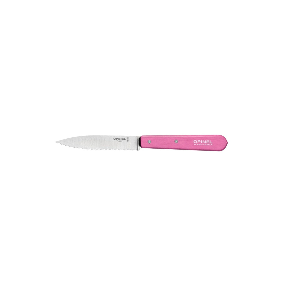 Opinel Les Essentiels N°113 vroubkovaný nůž na krájení 10 cm, pink, 002036
