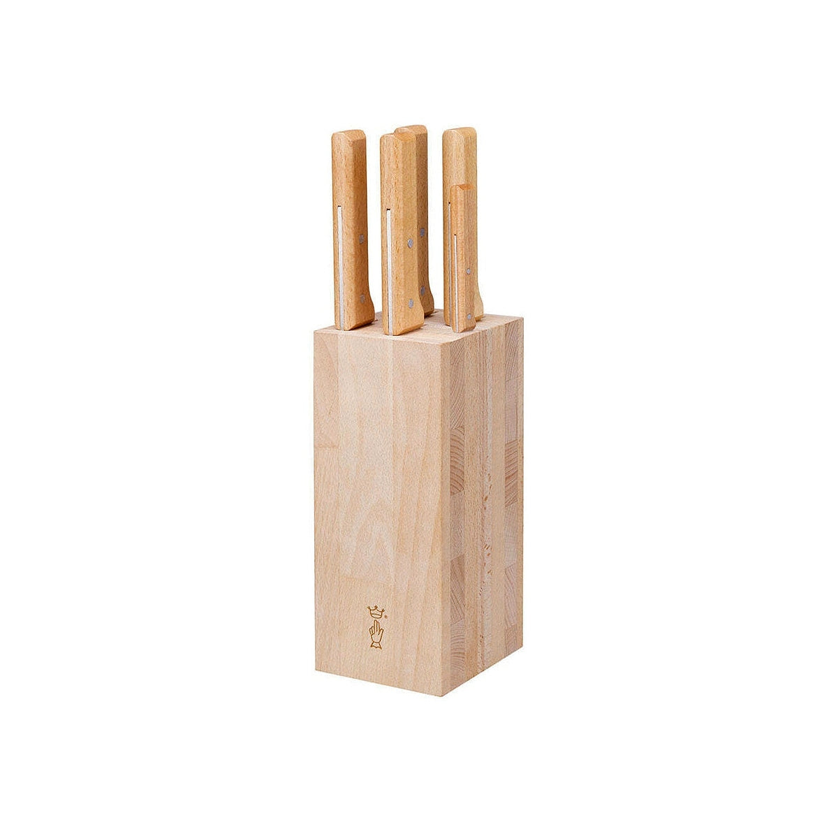 Opinel Parallele bukový blok s noži 6 ks, 002403