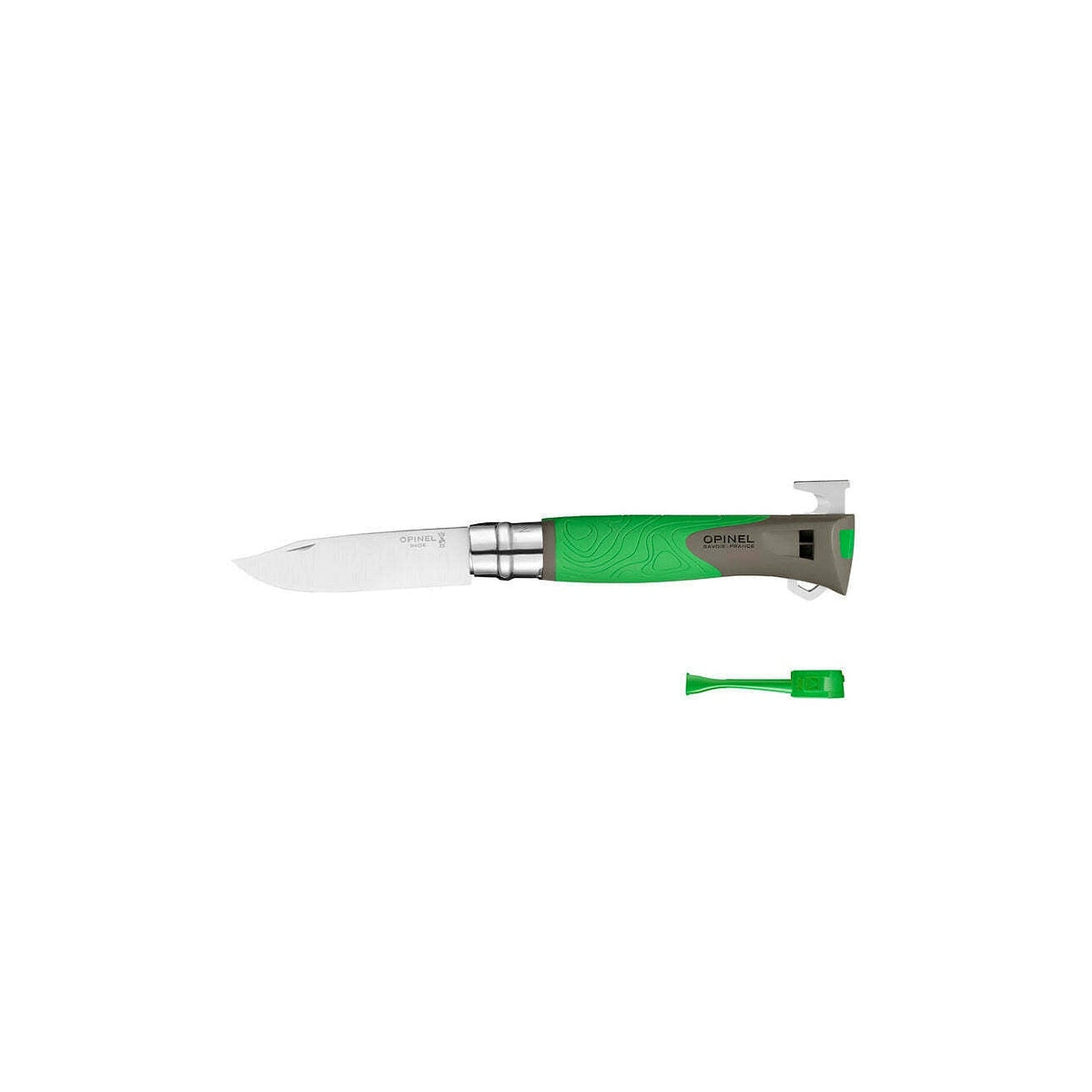 Opinel Explore N°12 multifunctional knife with tick remover 10 cm, green, 002489