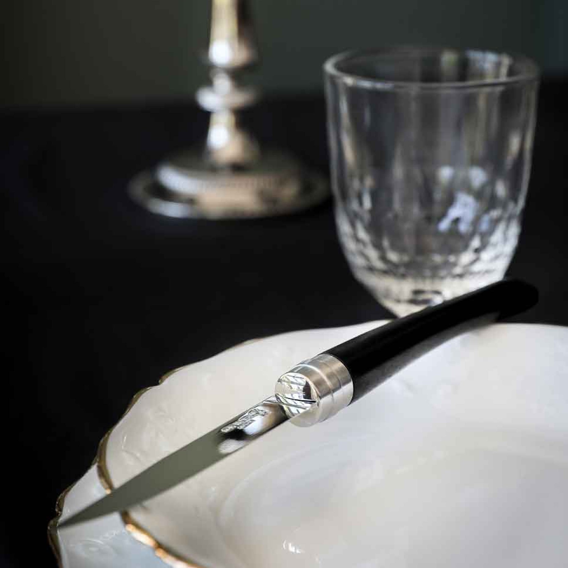 Súprava steakových nožov Opinel Table Chic, 4 ks, ebenové drevo, 002480