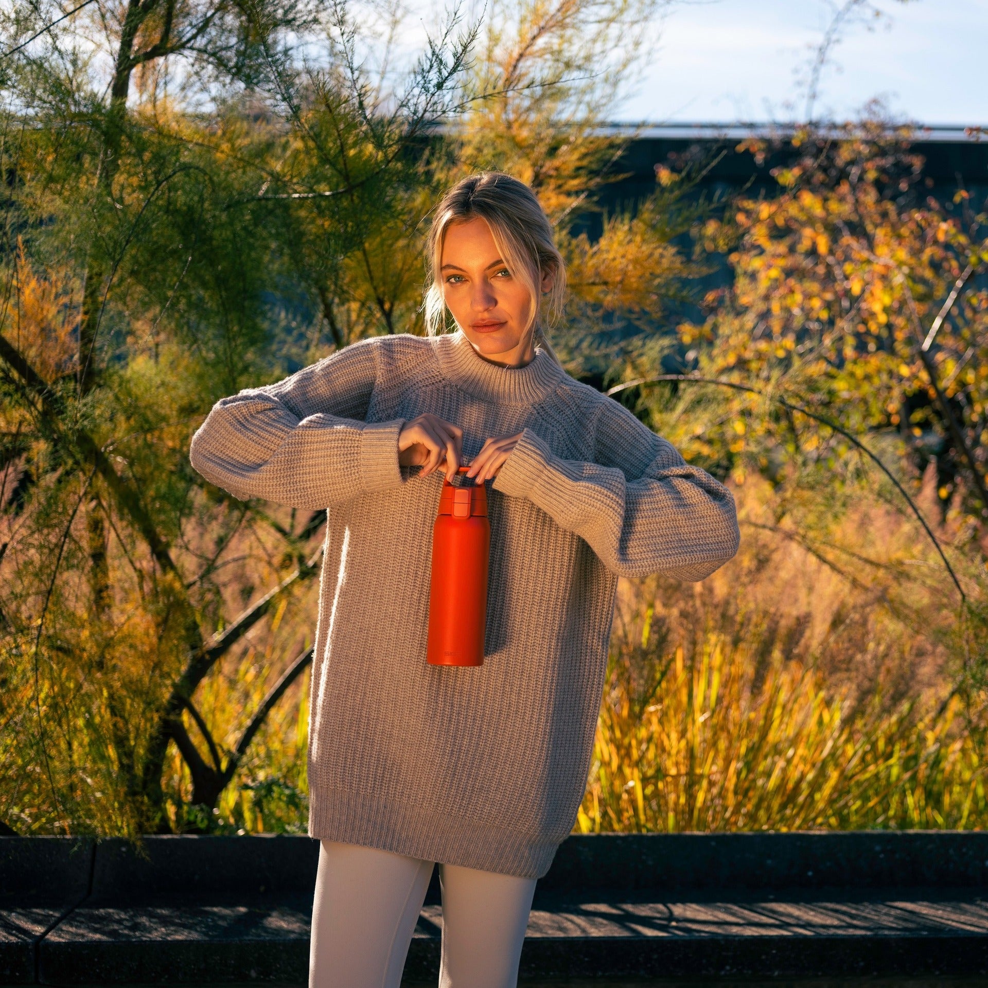 Sigg Shield Therm One nerezová termoláhev na pití 750 ml, eco red, 6021.20