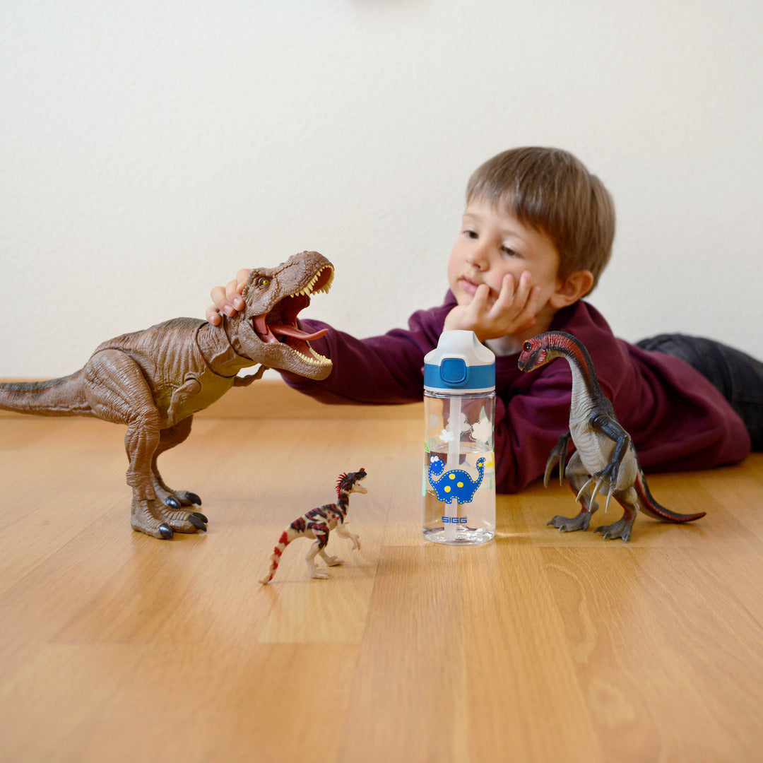Sigg Miracle dětská láhev na pití 450 ml, dinosaur friend, 8731.90