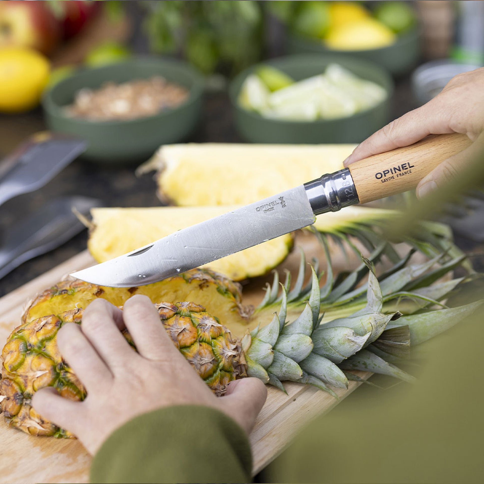 Opinel Barbecue sada nože N°12 B, obracečky a kleští na grilování, 002733