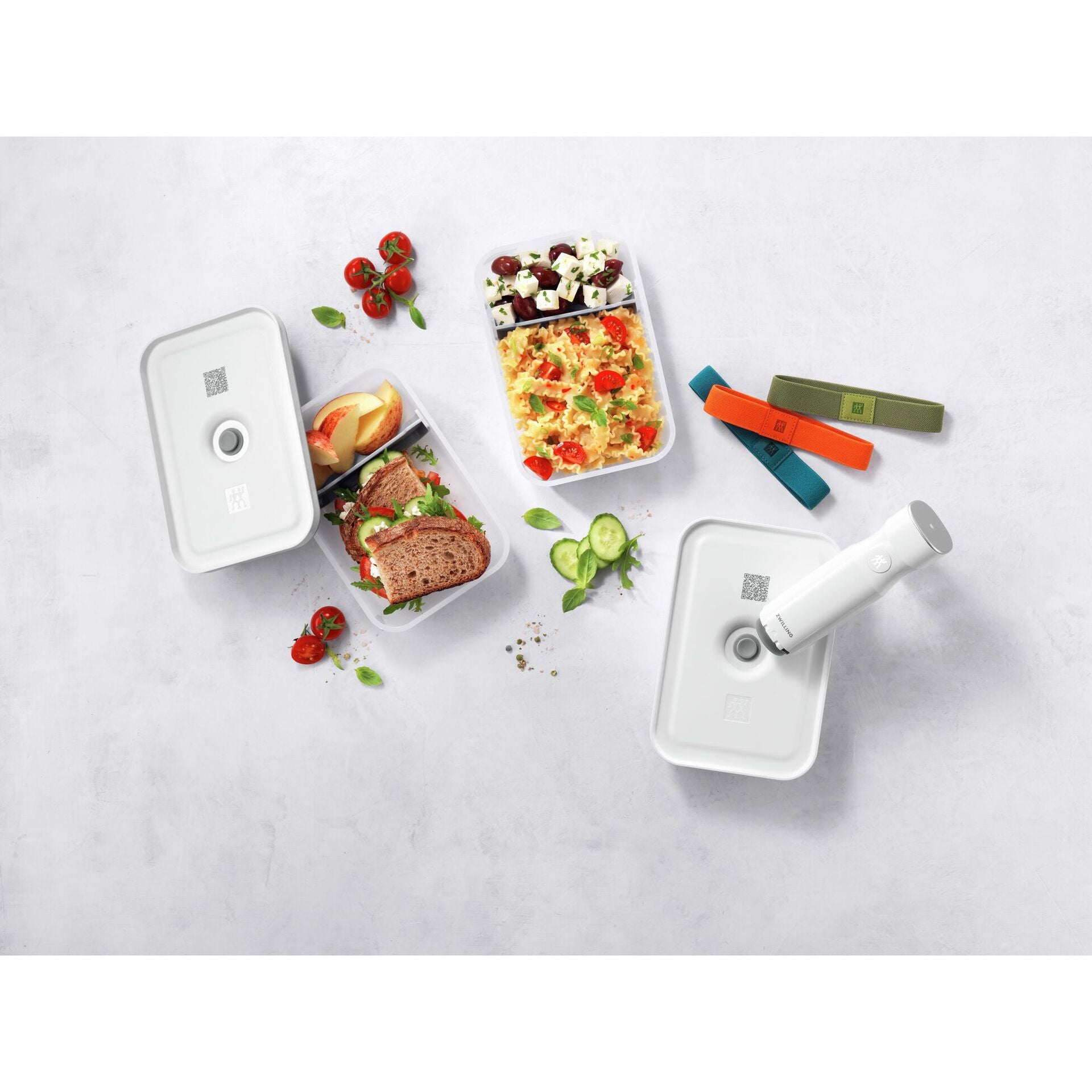 Zwilling Fresh & Save sada vakuovacích dóz na potraviny a pásků, plastová L 1 l, 6 ks, 36801-322