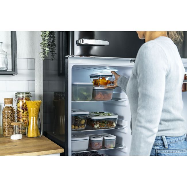 Zwilling Fresh & Save vakuovací dóza na potraviny, skleněná S 0,35 l, mořská modř, 36801-301