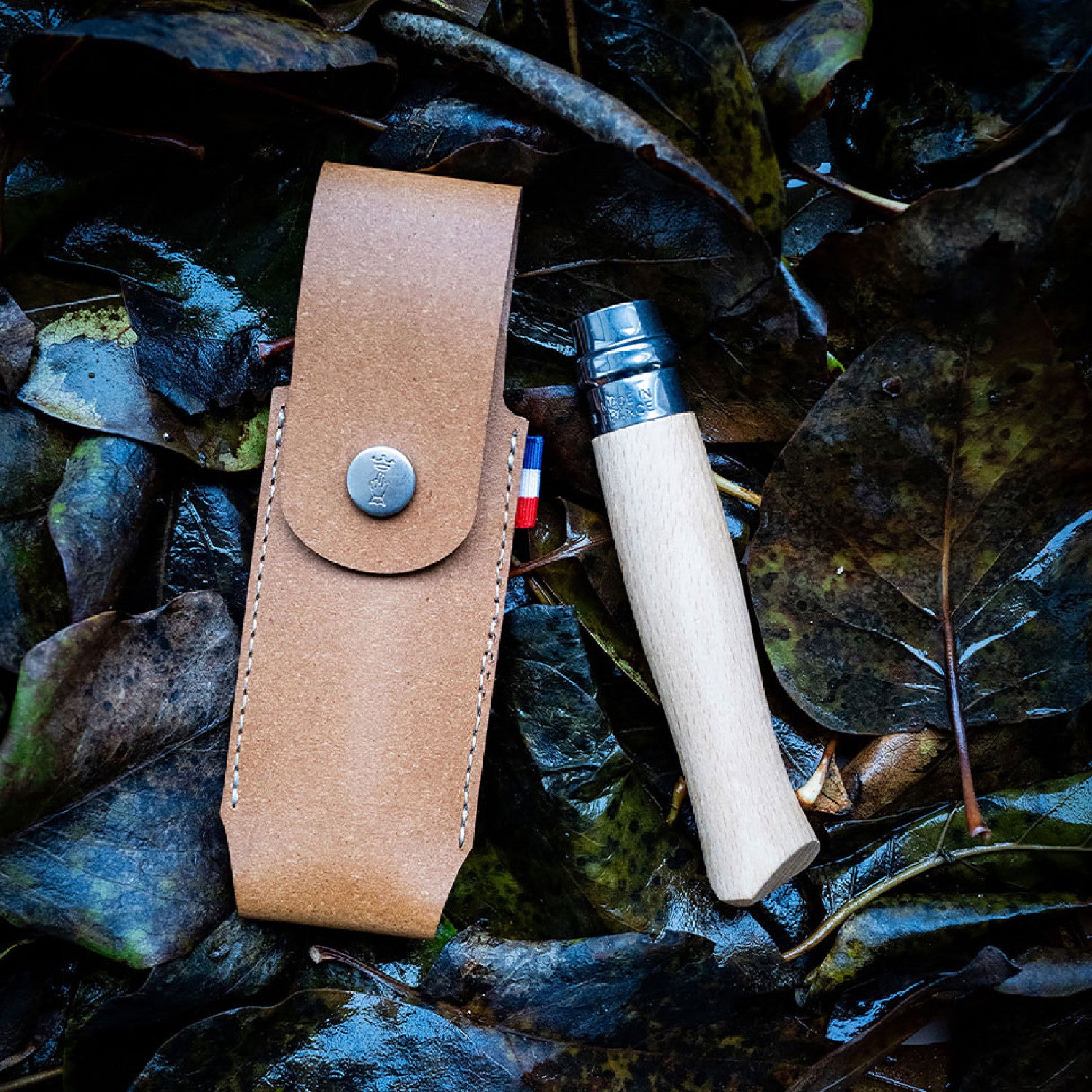 Opinel France pouzdro na nože, hnědá, 002550